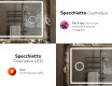 Specchio bagno con luce LED L143 #8
