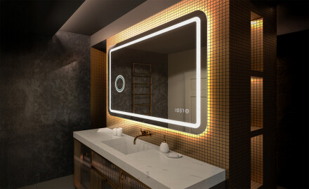 Specchio bagno con luce LED L143