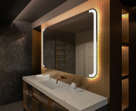 Specchio bagno retroilluminato LED L144