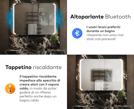 Specchio bagno retroilluminato LED L144 #6