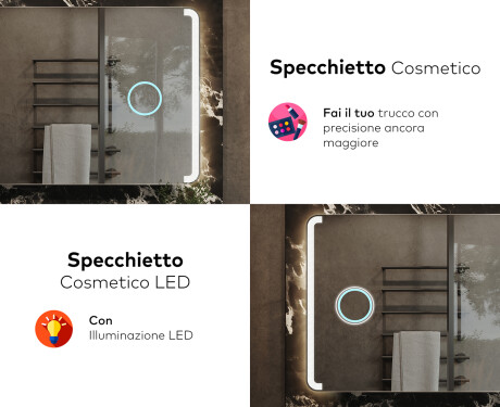 Specchio bagno retroilluminato LED L144 #8