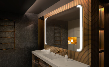 Specchio bagno retroilluminato LED L144