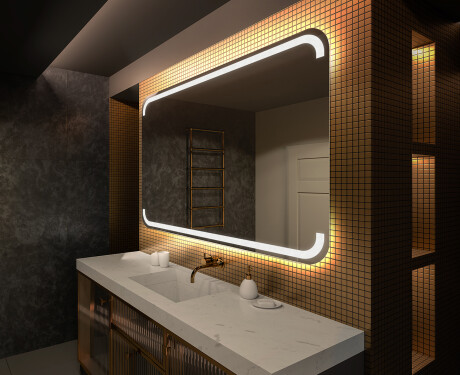 Specchio bagno con luce LED L145