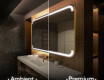Specchio bagno con luce LED L145
