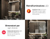 Specchio bagno con luce LED L145 #5
