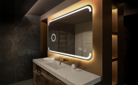 Specchio bagno con luce LED L145