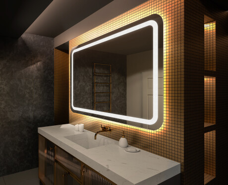 Specchio bagno con luce LED L147