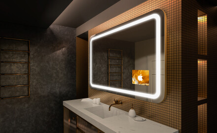Specchio bagno con luce LED L147