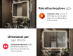Specchio bagno retroilluminato LED L148 #5