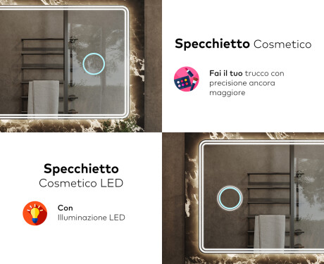 Specchio bagno retroilluminato LED L148 #8