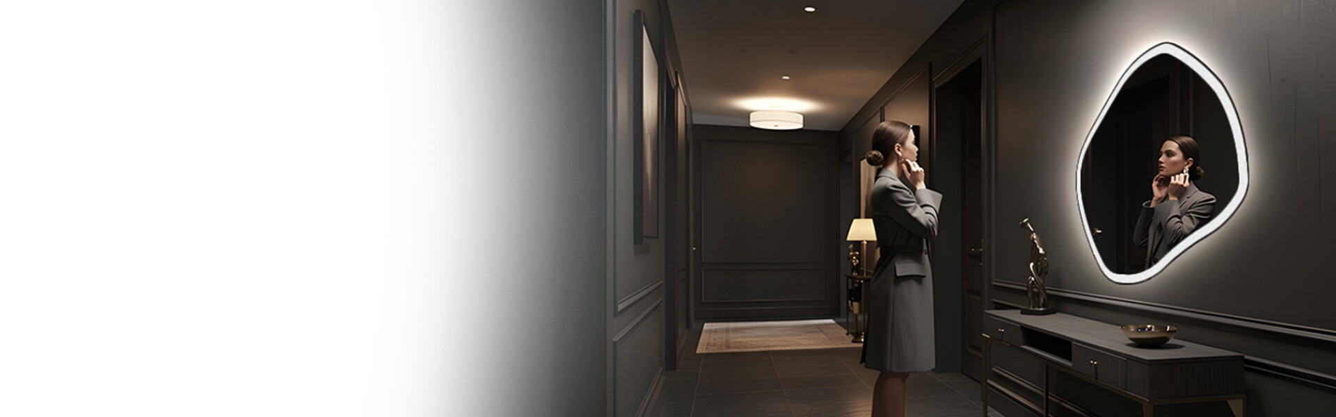 Specchi LED irregolari