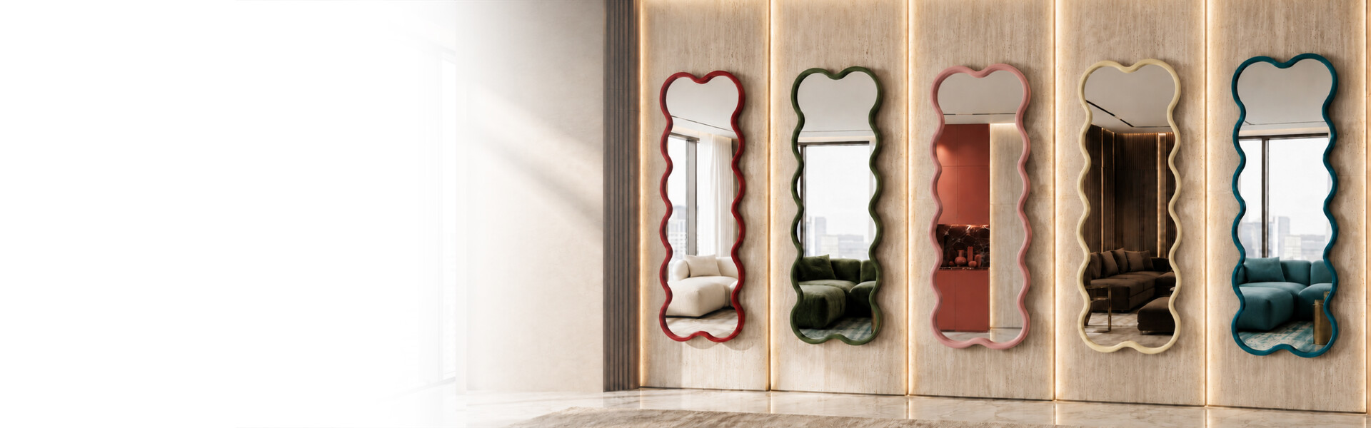 Specchi con cornice decorativa in MDF